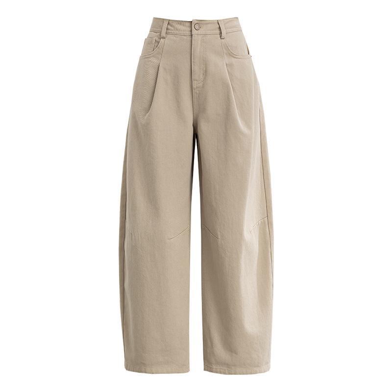 

Guangmei 3D Cut European Style Balloon Pants for Women - Spring/Summer 2026, Plus Size Pear Shape, Loose Slimming Casual Pants 28