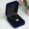 Velvet Necklace Jewelry Container Gift Display Box Ring Bracelet Storage Case
