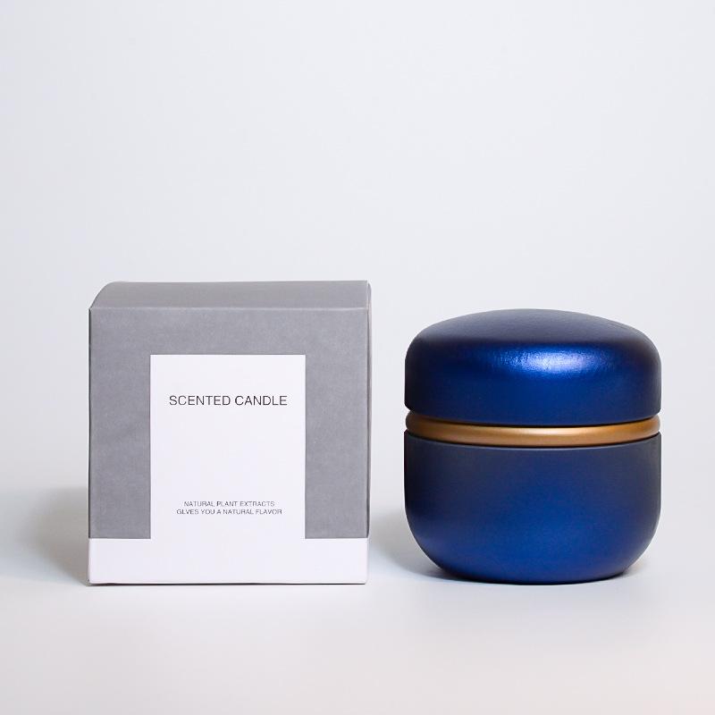 

Tea Cans Are Round with Inner Lids, High-end Candy Cans, Tinplate Tin Boxes, Dried Flower Decorations, Scented Candles