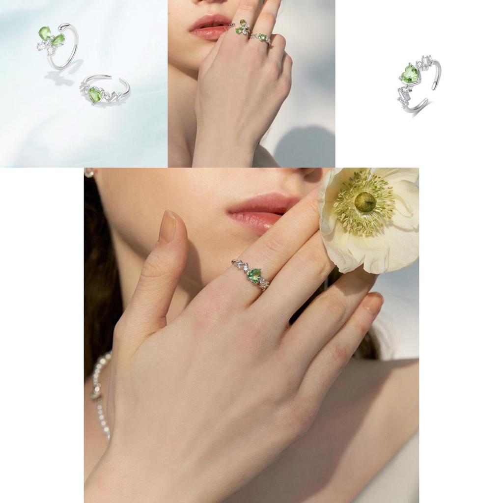 Elegant Adjustable Butterfly Zircon Ring For Women Chic Geometric Design Fashion 2024 Jewelry