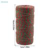 Red & White Bakers Twine - 100m Cotton String for Gift Wrapping & Craft Projects