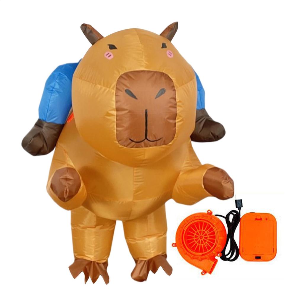 Halloween Inflatable Costume Capybara Suit Ride On Fancy Suit Cosplay Accessories For Girls Men Women Boys Carnivals