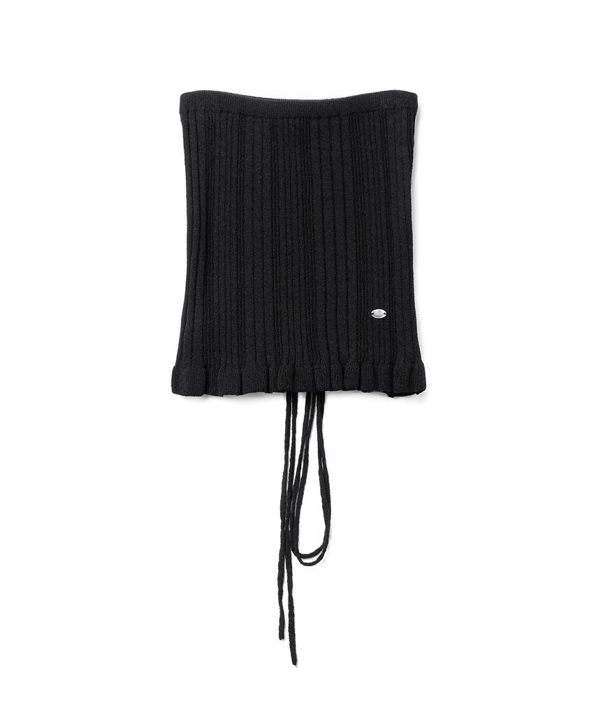 TTUDEMENT Knit Bustier Top_Black