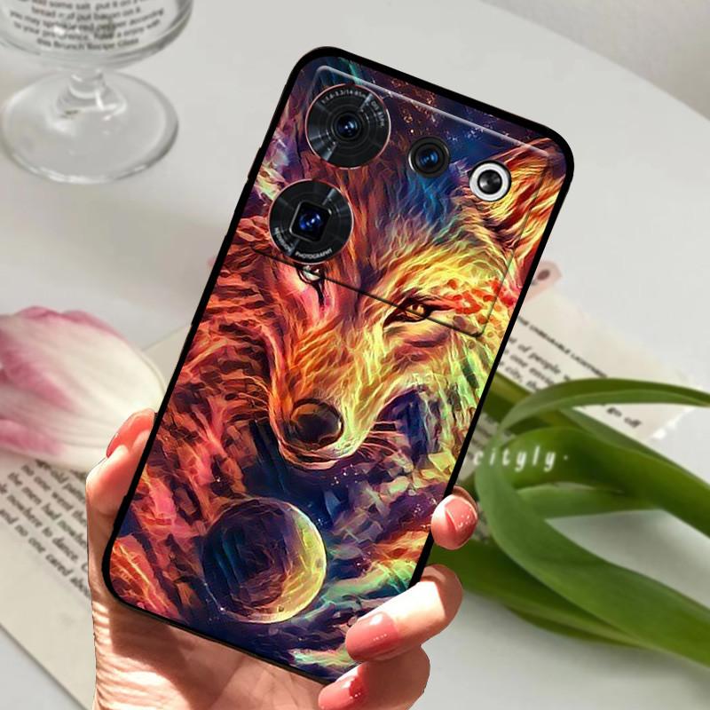 Case For ZTE Nubia Z50 Ultra Case Soft Print Silicone TPU Black Bumper Cover For ZTE Nubia Z60 Ultra Phone Back Coque z50Ultra