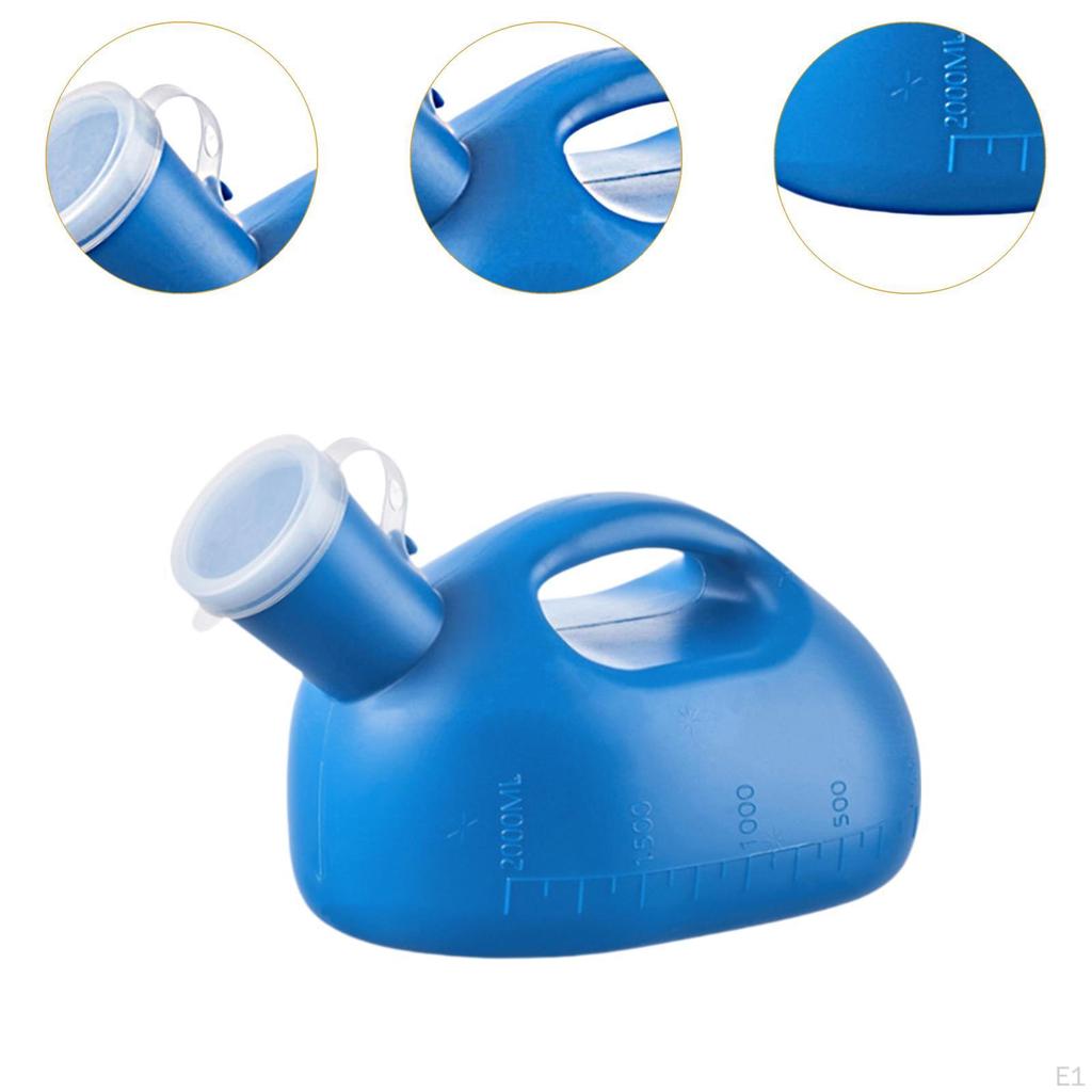 2000ml Male Urinal Collector for Incontinence Use in Travel And Camping