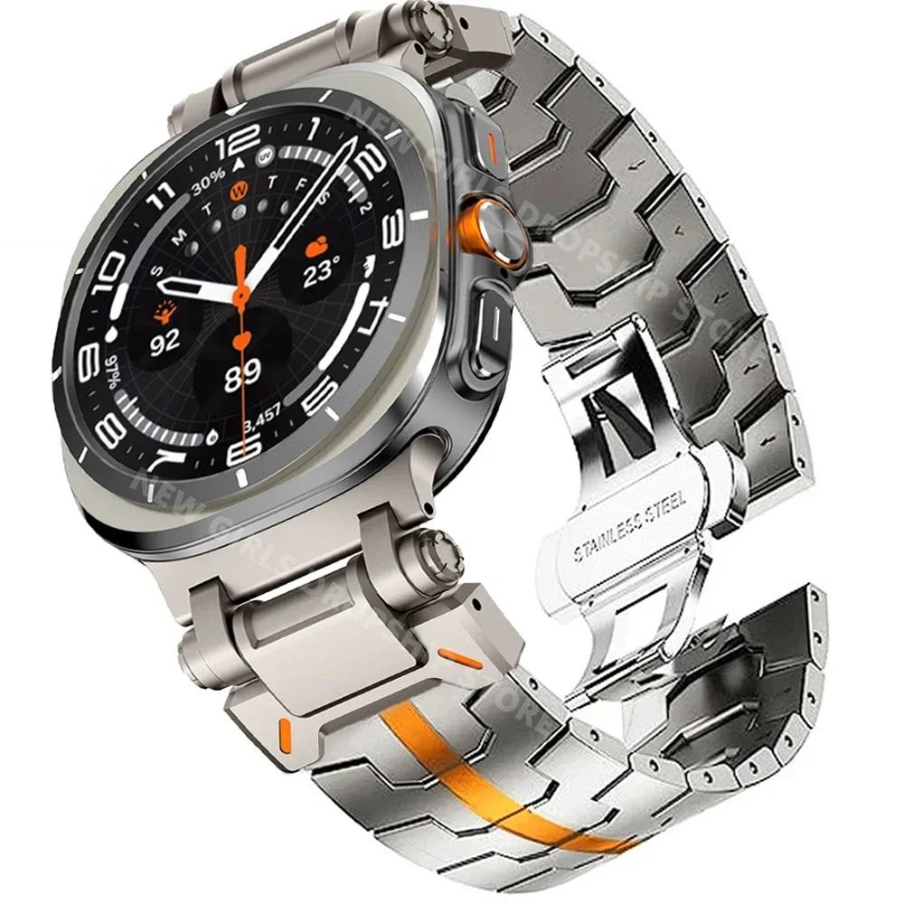 Stainless Steel Band for Samsung Galaxy Watch 8 40mm 44mm 8 Classic 46mm Metal Strap for GALAXY ULTRA 2025/2024 47mm Bracelet