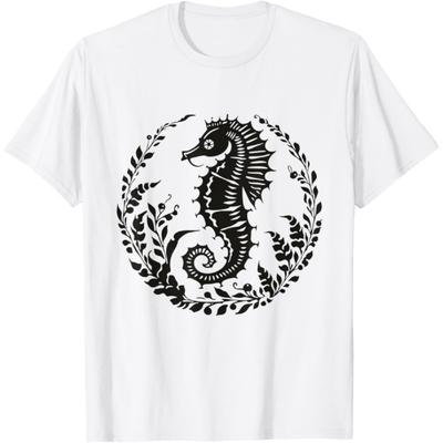 Seahorse Underwater World for a Seahorse Lover T-Shirt(3)