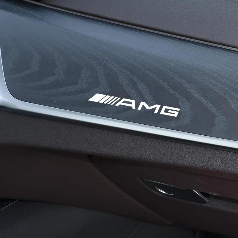 DJR5   1/2/5/10pcs Car Interior Random Stickers Car Goods Car steering wheel Decal For For Mercedes Benz AMG A B C E CLA GLS CLS Class