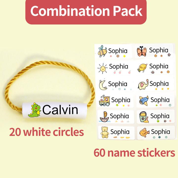 Name Ring Waterproof Baby Shoe Bag Name Sticker Shoe Ring Buckle Kindergarten Name Buckle Pendant