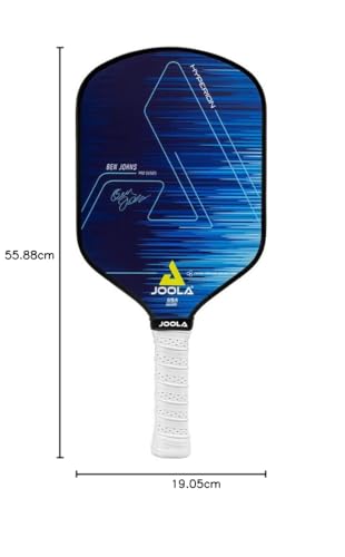 JOOLA Ben Johns Hyperion CAS 16 Pickleball Paddle Carbon Surface 16mm Polypropylene Honeycomb Core Slim Handle High Grit Spin USAPA Approved