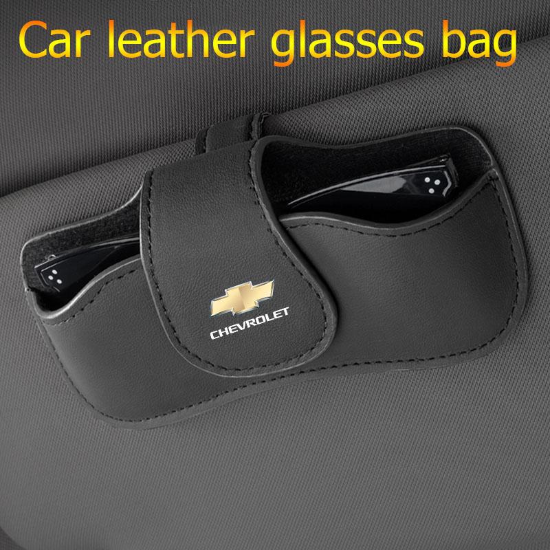 AABHK1 Parasole per auto portaocchiali portaocchiali in pelle per Chevrolet Cruze Spark Captiva Suburban Camaro Malibu Trax Aveo Equinox