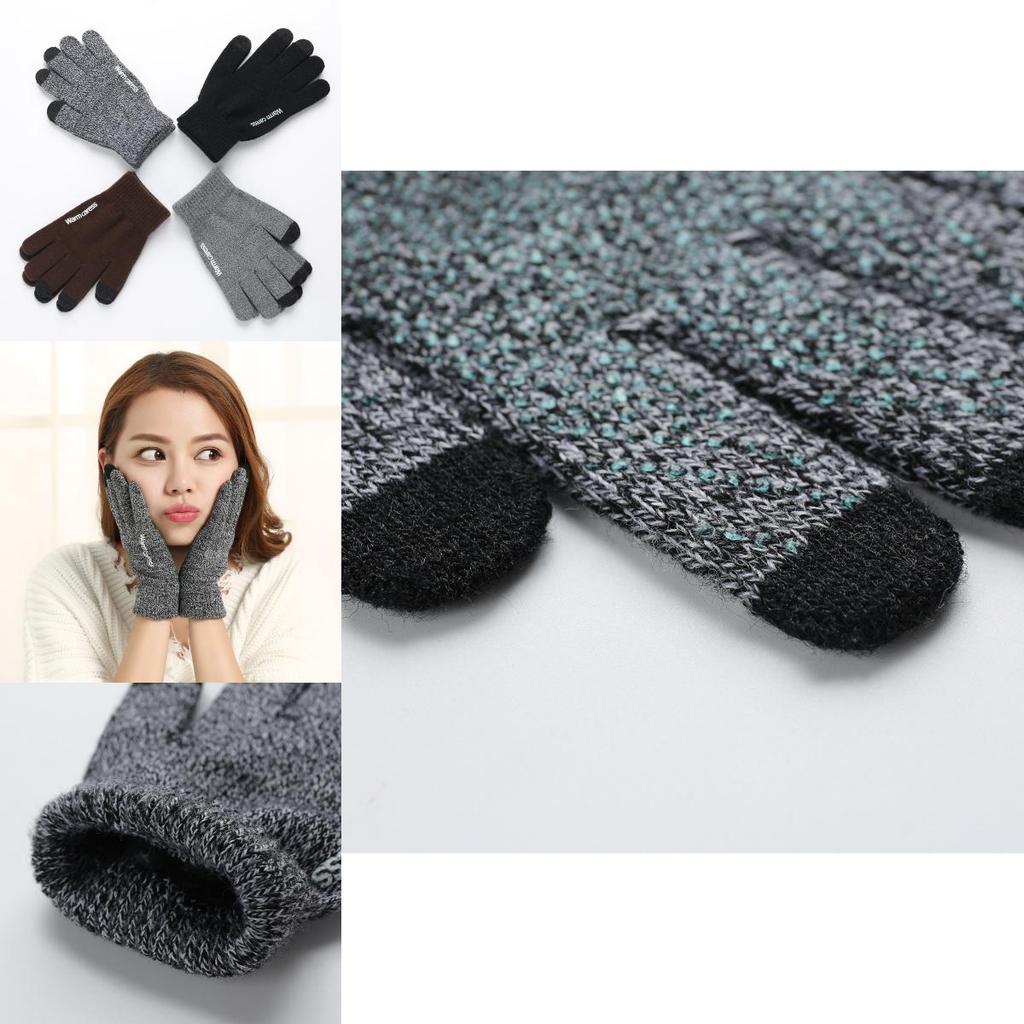 Fashionable And Versatile Men Women Knitted Winter Warm Gloves For All Seasons