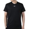 Under Armour Solid Logo Print Crew Neck Long Sleeve T-Shirt And Mid Rise Long Pants Casual Sports Set Men Sets Black 22600307-001+23600704-001