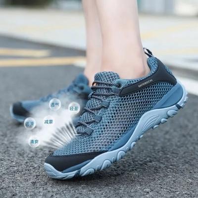 Mode Herren Wanderschuhe Sommer Atmungsaktiv Freizeit Sneaker Outdoor Reise Wanderschuhe Rutschfeste Sneaker Wasserschuhe