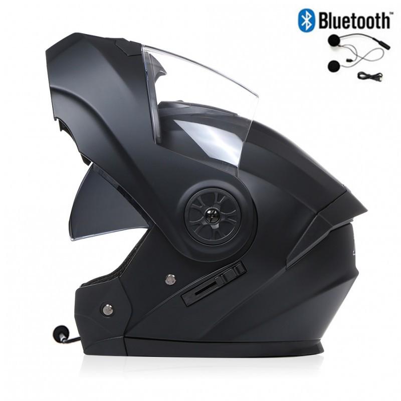BLD Electric Bicycle Helmet Motorcycle Full Double Lens Exposed Universal Riding All Seasons