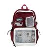 Schoolbag two-dimensional element large-capacity transparent campus pain layer versatile schoolbag junior high school high school student backpack