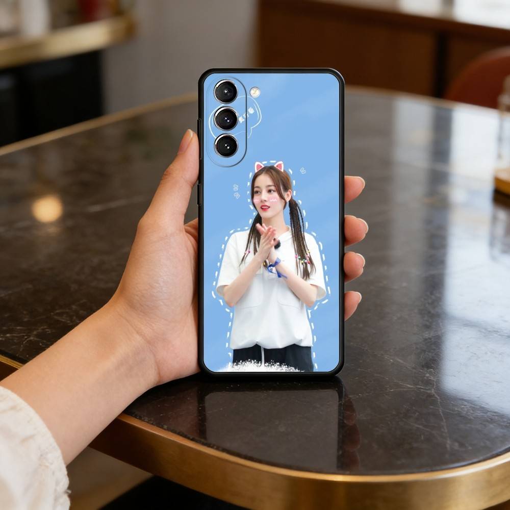 Chinese Actress D-Dilraba Phone Case For Samsung S25,24,23,22,30,21,10,9,Ultra,Plus,Lite,FE,4,5 G Soft Black Case