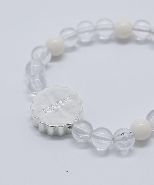 Bonbeau Kitsch Daisy Acrylic Bracelet Brass Daisy Clear Ball Bracelet