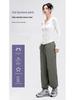 Women's Fleece-Lined Harem Pants: High Waist, Cuffed, Solid Color Sweatpants for Autumn/Winter