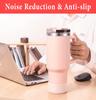 2Pcs Silicone Boot for Stanley Quencher Tumbler Protective Cup Bottom Sleeve Cover Cup Accessories Fits H2.0 30oz 40oz