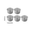 5Pcs Small Tin Nonstick Cupcakes Cup Aluminum Zinc Zinc Alloy Cake Mold Pan Eggs Tart Moulds  Professional Use
