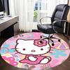 1pc Hello Kitty Chair Carpet for Office Non-Slip, Soft & Comfortable, Carpet for Office, Gaming, Lightweight Round Floor Mat