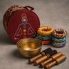 [Domestic Shipping/Inspected in Japan] Nepalese 7-Metal Singing Bowls for Meditation and Chakra Healing, Set of 7