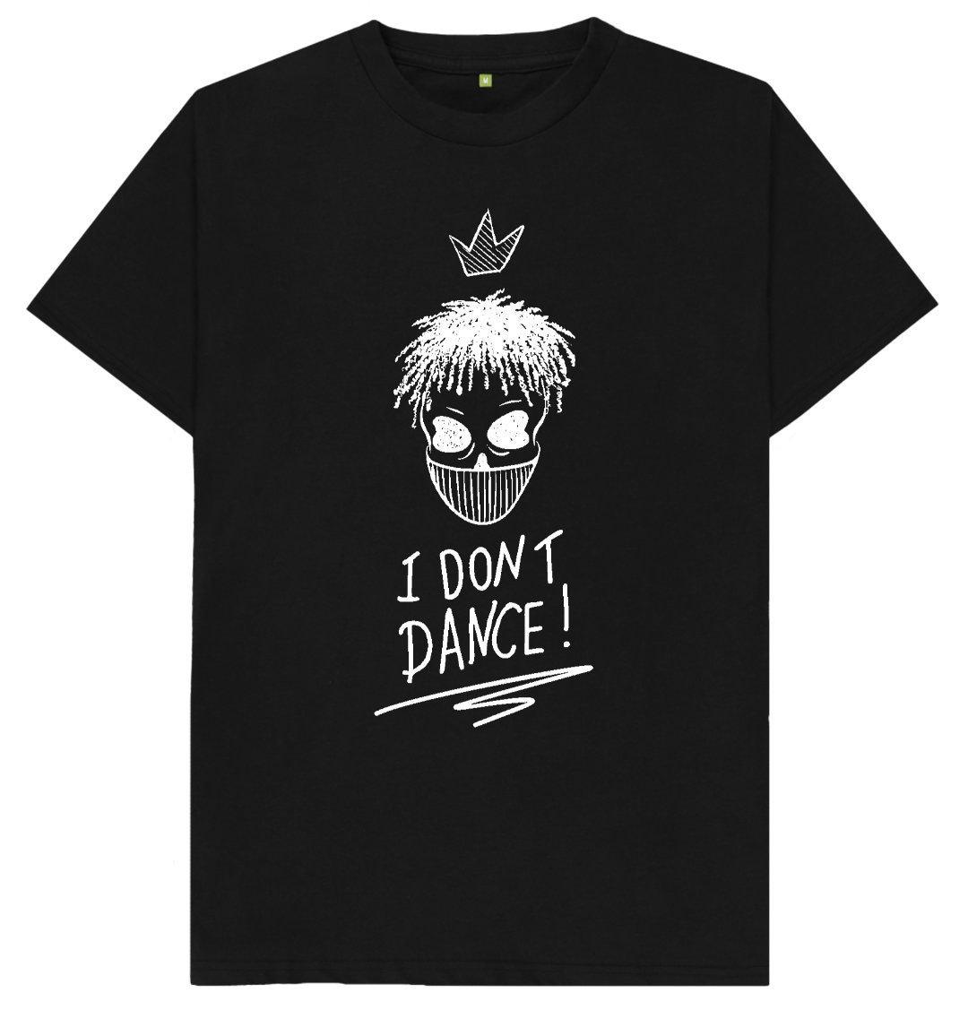 Летняя футболка 2025 года с хип-хоп принтом Я не танцую для мужчин и женщин из чистого хлопка с принтом большого размера повседневная дышащая XL 1730₽