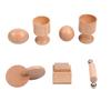 Montessori Wooden Baby Toy Set With Rattles And Shape Sorting For Toddler Play