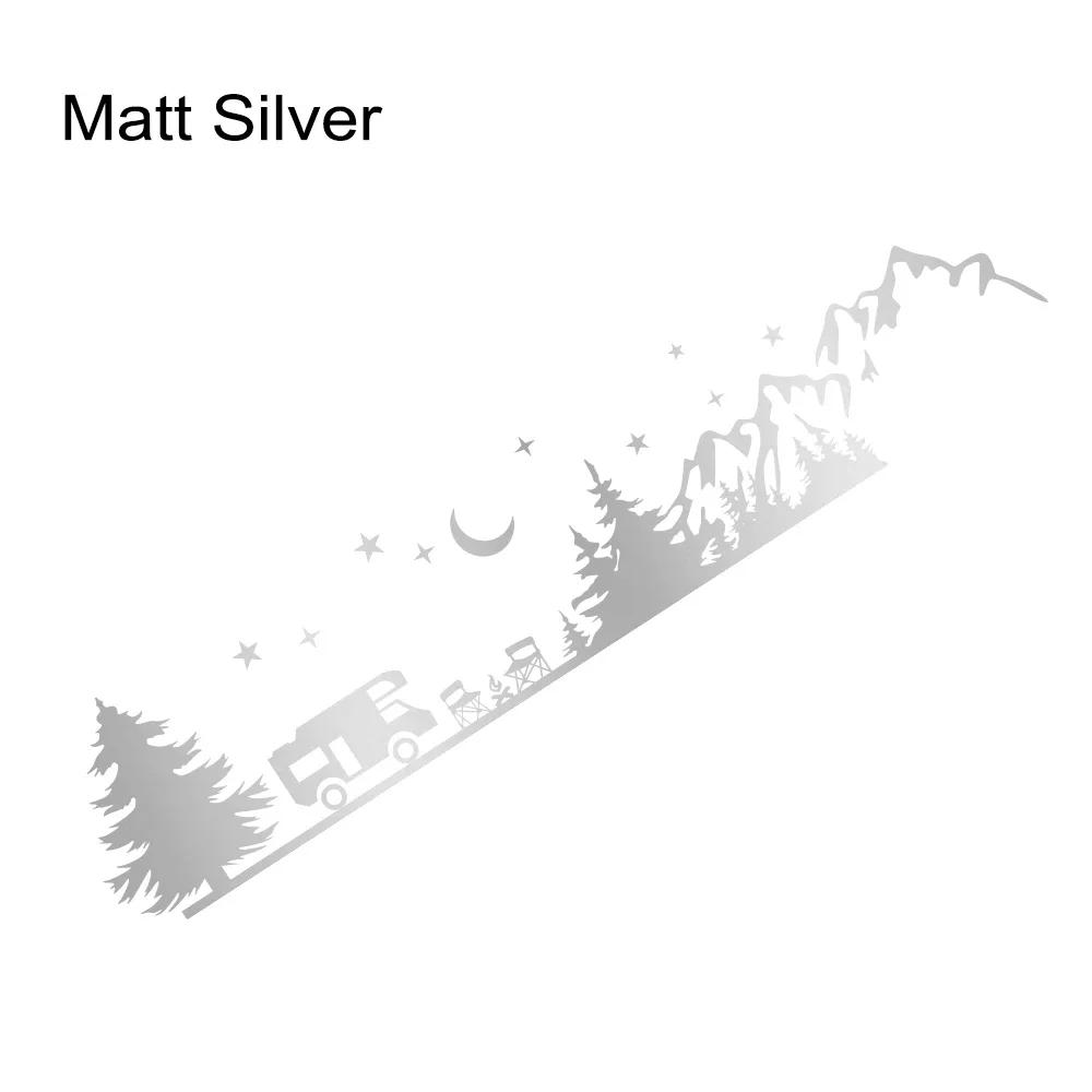 Camping Forest Landscape Mountain Sticker Decoration For Camper Van SUV Motorhome Caravan RV Decor Decal Auto Tuning Accessories