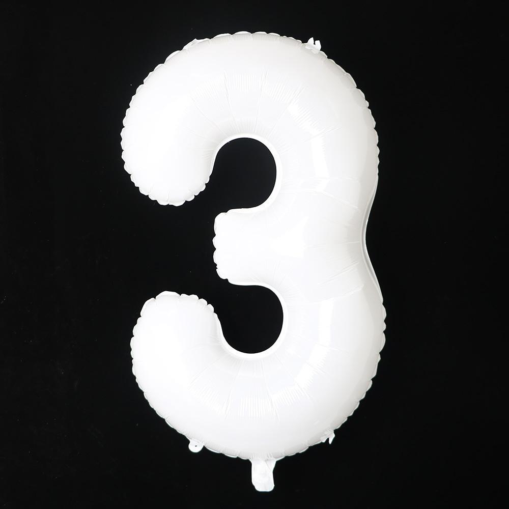 32 Inch Digital Aluminum Film Balloon, Medium Digital Gold Silver Red Black Gradual Change Color Birthday Decoration Wedding Party Balloon