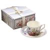 French Style High Appearance Level Violet Coffee Cup and Saucer Set  Mug  Ceramic Drinking Cup  Afternoon Tea Girls' Souvenir