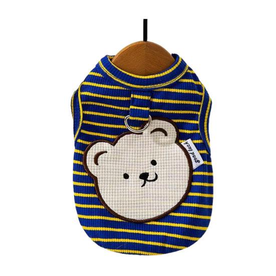 Dog Shirt with D-Ring Summer Cute Pet Clothes for Small Medium Dogs Cats Breathable Sleeveless Puppy Cooling Vest