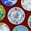 Japanese Warehouse Kutani Ware Auspicious Bean Plate Banreki Gosairyu of Ceramic Small Plate Serving Plate Brand Japanese Tableware (Set 2)