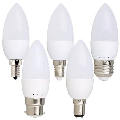 E27 E14 3W 220V LED נברשת להבה מנורת נורה 2835SMD לבן