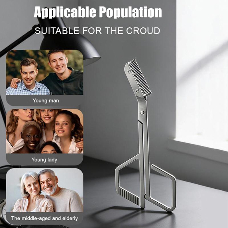 1Pcs Eyebrow Trimming Scissors With Combs Professional Eyebrow Trimmer Stainless Steel Grooming Eyebrow Shaping Scissors Tools onesize