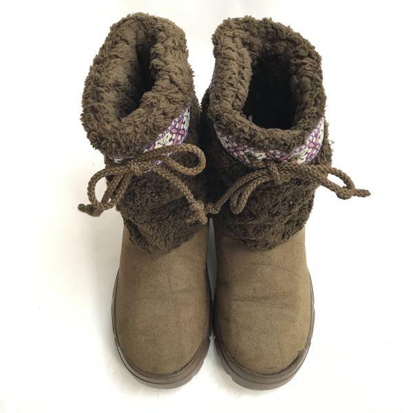 Ocean Pacific Warm Mid Boa Boots Women’s Size 5.5 23.0 Brown(USED)