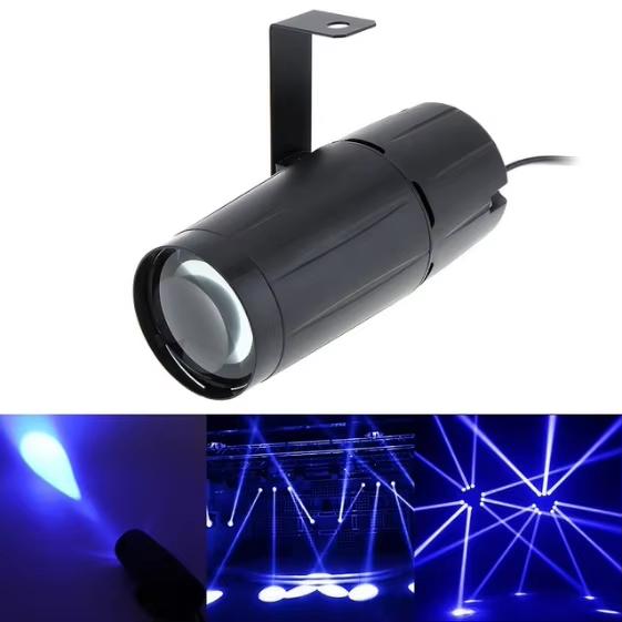 LED Light Beam Pinspot Light Spotlight 5W Super Bright Lamp Mirror Balls DJ Disco Stage Lighting Effect for KTV DJ Party EU Plug