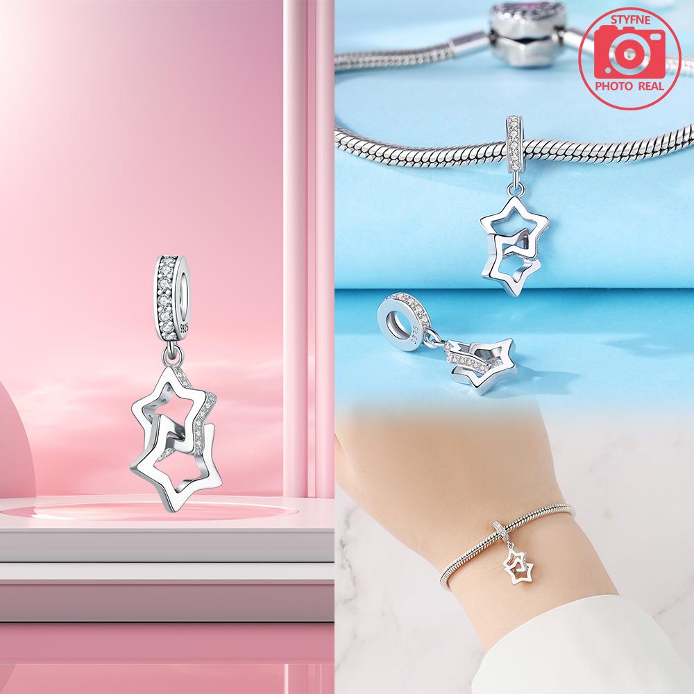 Copper Charms Star Mango Moon Pendant For Dangle Pendant Bead Jewelry Beads  New Gifts For Women