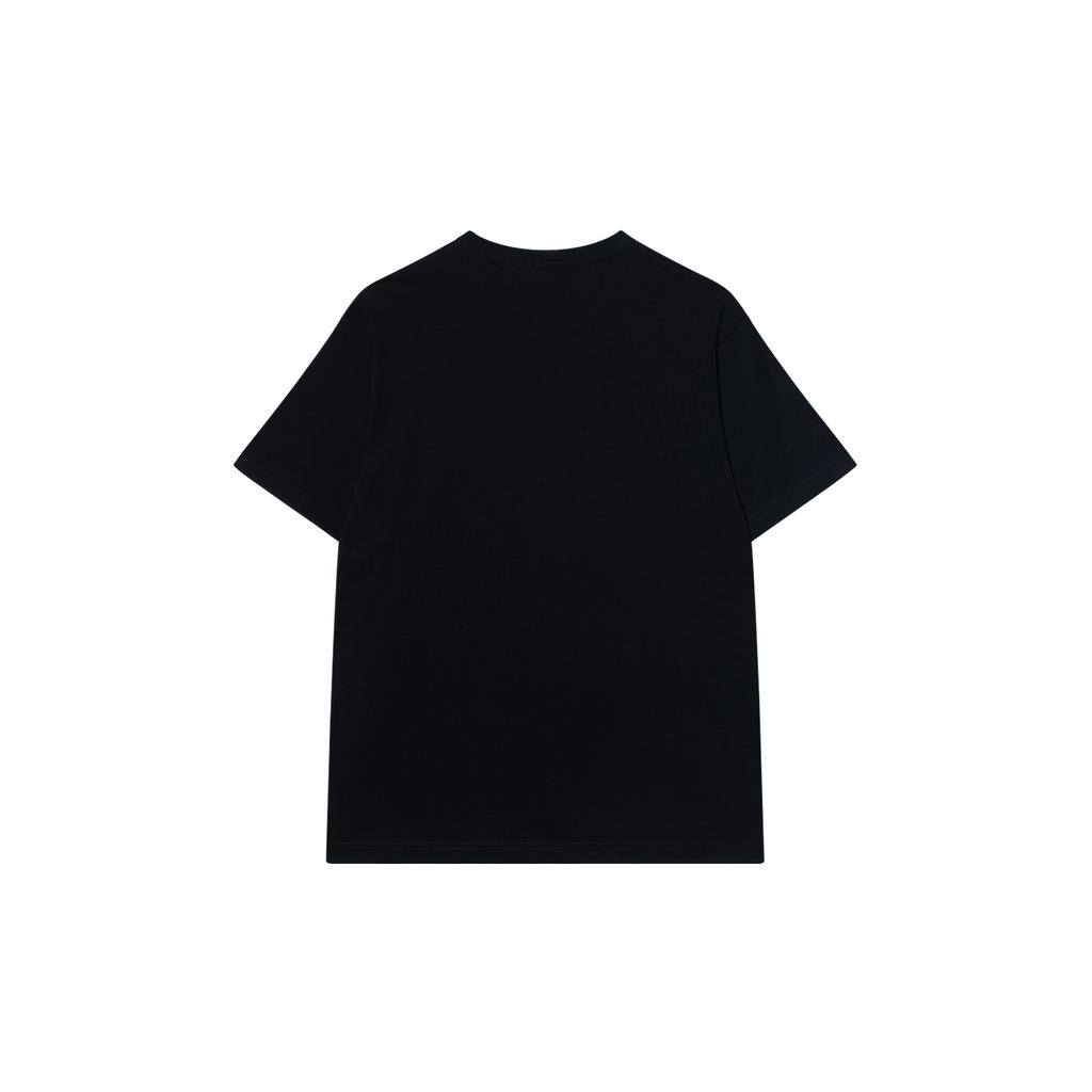 Versace Logo Embroidered Cotton Crew Neck Short Sleeve T-Shirt Men Tops Black E78GAHE07-ECJ00E-E899