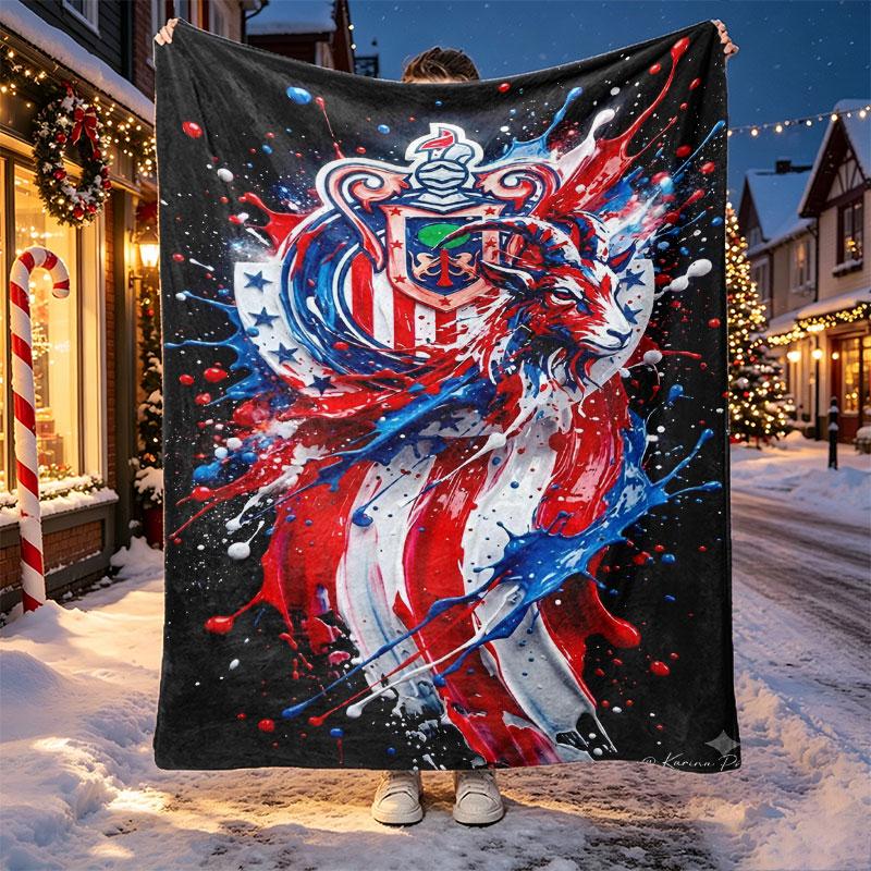 Club Deportivo Guadalajara Pattern Blanket for Home Decoration, Bed, Sofa, Car Travel, Camping, Suitable for All Seasons, Birthday Christmas Gift