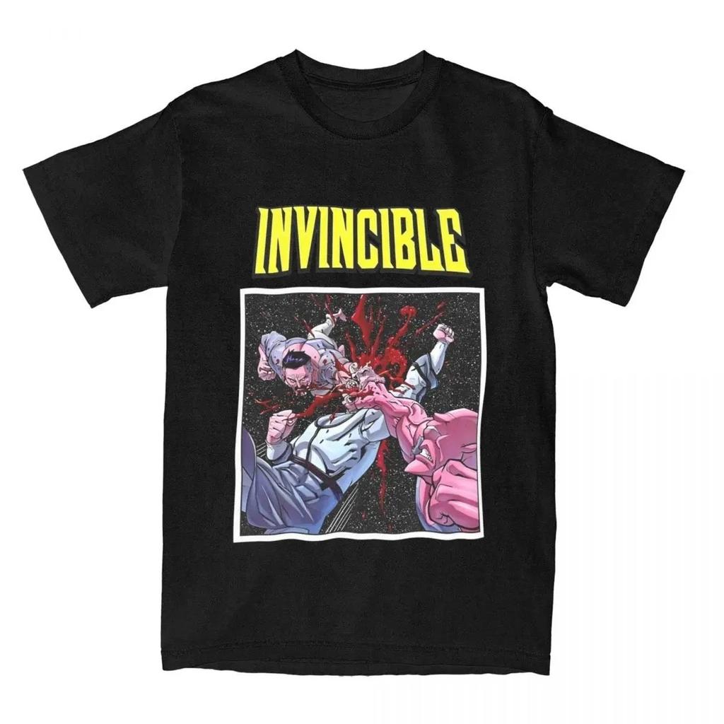 New 2026 Invincible Tee Cartoon Series Cotton Graphic Print Unisex Invincible Highend Luxury Unisex Style Both of Unisex and Unisex
