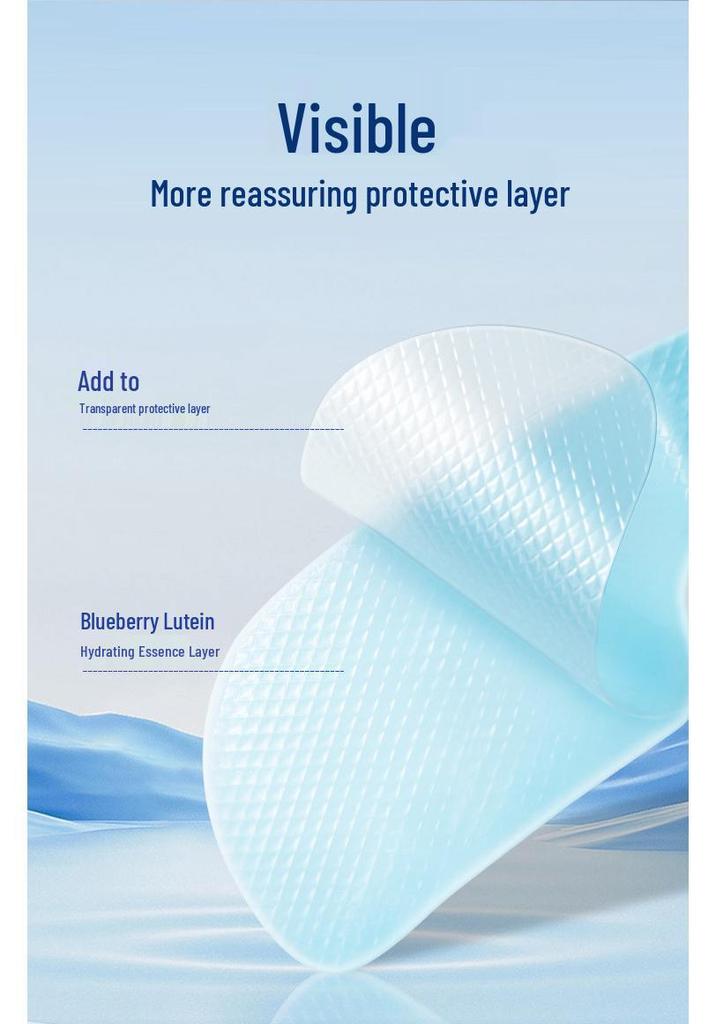 Hululuwa Pharmaceutical Blueberry Lutein Eye Cooling Patches 7 Pack - Relieves Eye Fatigue.
