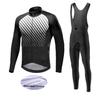 2026 Winter Fleece Warm Cycling Suit Set Thermal Fleece Team Ropa Ciclismo Warm Cycling Clothes Men Jersey Suit Outdoor Riding Bike MTB Bib Pants Set