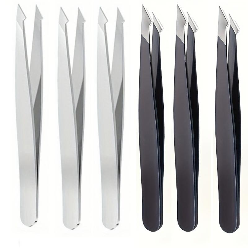 Stainless Steel Eyebrow Tweezers Pointed Tip for Precision Splinter Plucking and Ingrown Hair Removal Eyelash Grafting Tool