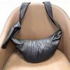 Wind Lady Shoulder Messenger Bag Leather Croissant Bag Black Leather Dumpling Bag Crescent Casual Women'S Bag