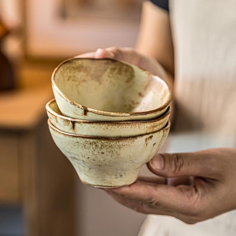 Tea Xi Abay Rough Pottery Ceramic Dipping Dish