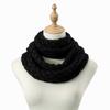 Knitted Material Neck Warmer Scarf Solid Color Winter Knitted Scarf Warm Thick Neck Scarf  For Men