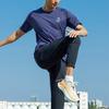 Anta Breathable Quick-Dry Crew Neck Fitted Straight-Cut Short Sleeve T-Shirt Men Tops Blue 952225107-4