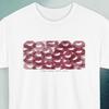 Custom! T-shirt for Boyfriend, Girlfriend Name Tee, Lipstick Kiss Print, Kisses Shirt, Gift for Partner, Shirt with Your Name, Kiss Marked